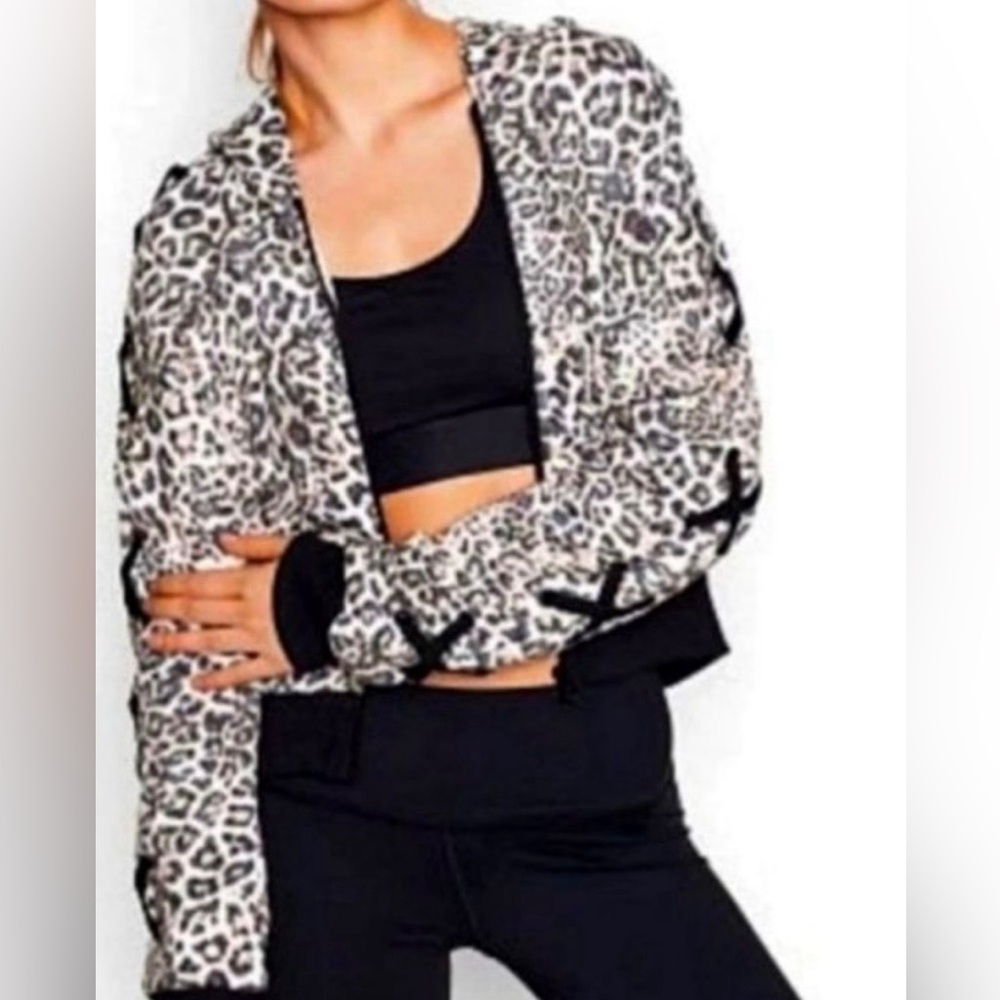 Victoria Secret Sport Leopard Jacket Sz S